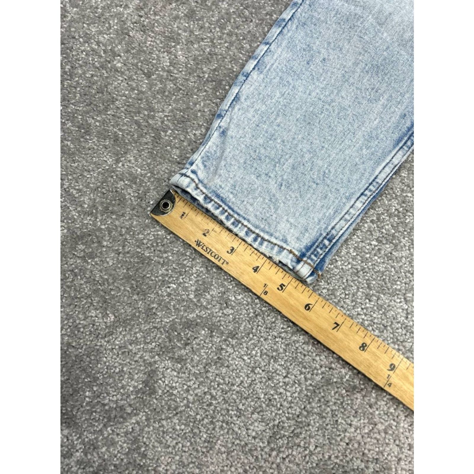 Abercrombie & Fitch Abercrombie & Fitch The Skinny Jeans Women 4 Blue Denim Cotton High Rise 27x25 Distressed Pockets Stretch Modern City Preppy Womens Jeans Size 27" / US 4 / IT 40 - 6 Thumbnail