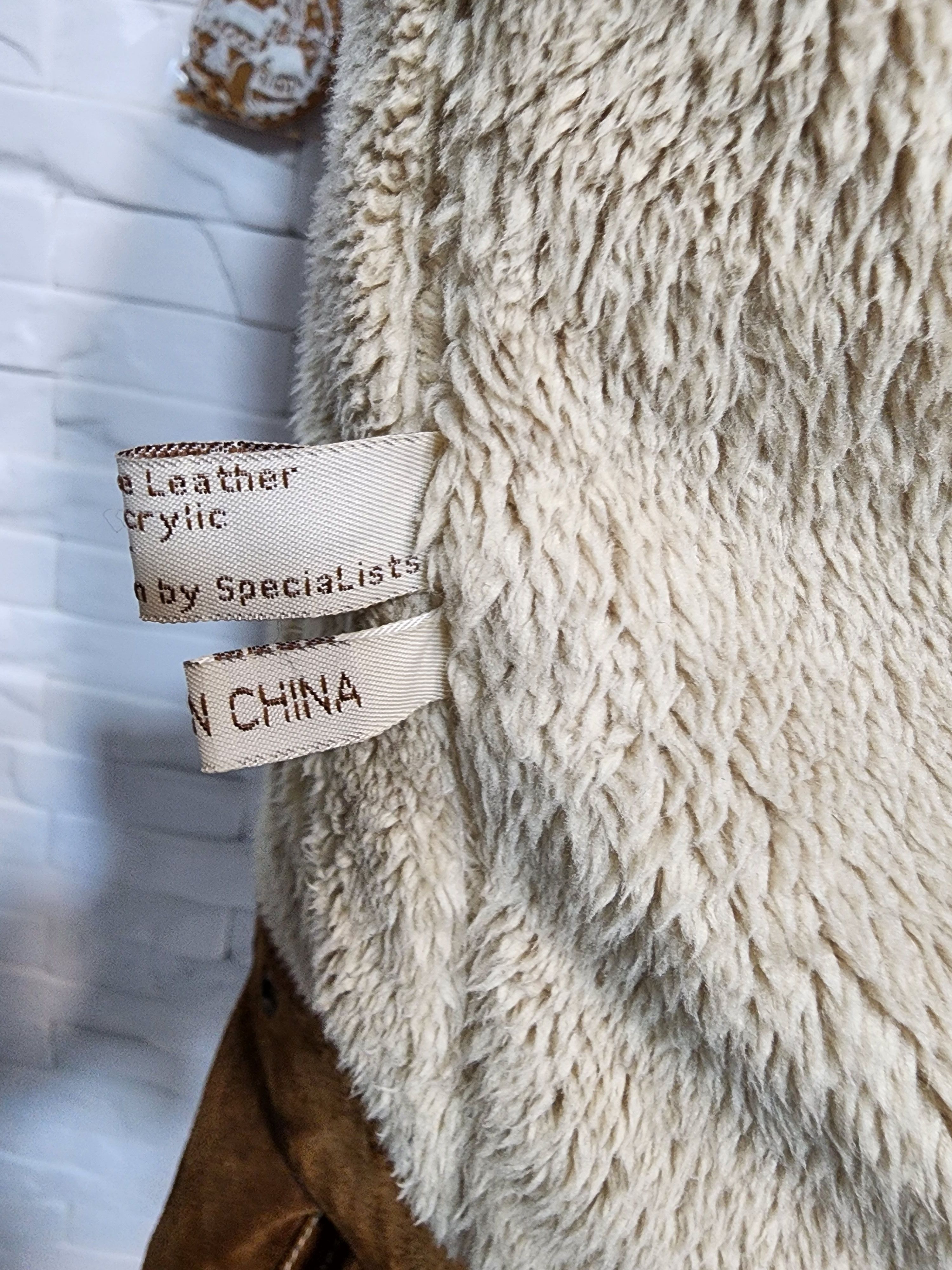 Other Men's Suede Denim Style Jacket: Faux Fur Insulation, Size US L / EU 52-54 / 3 - 9 Thumbnail