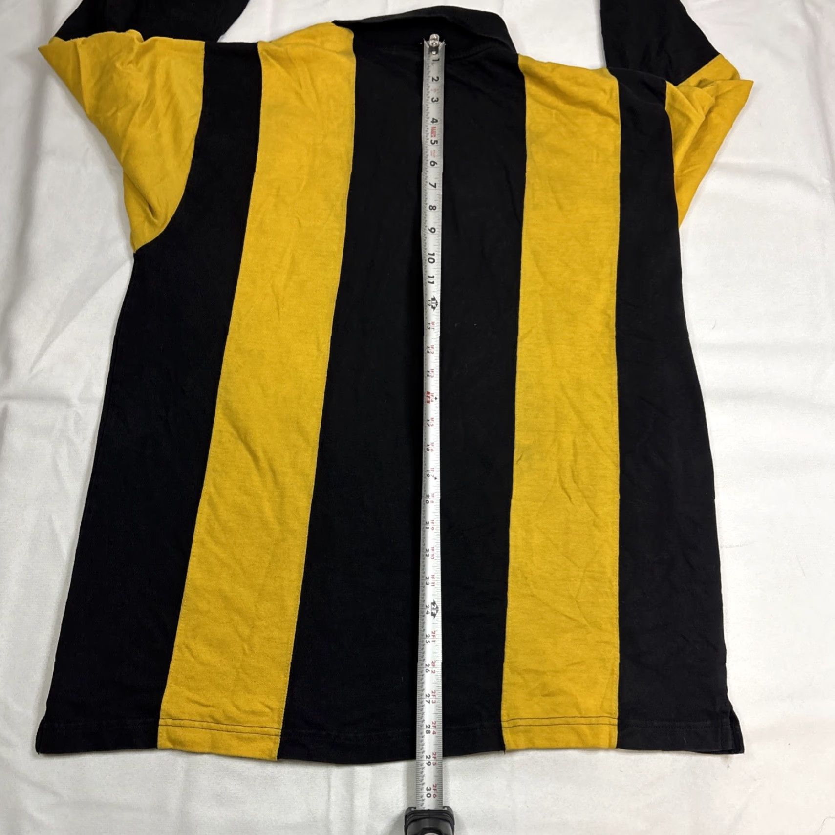 Vintage VINTAGE Edge Pittsburgh Steelers Long Sleeve Rugby Polo Collared 1999 Large Stripe Mens L Black Size US L / EU 52-54 / 3 - 6 Thumbnail