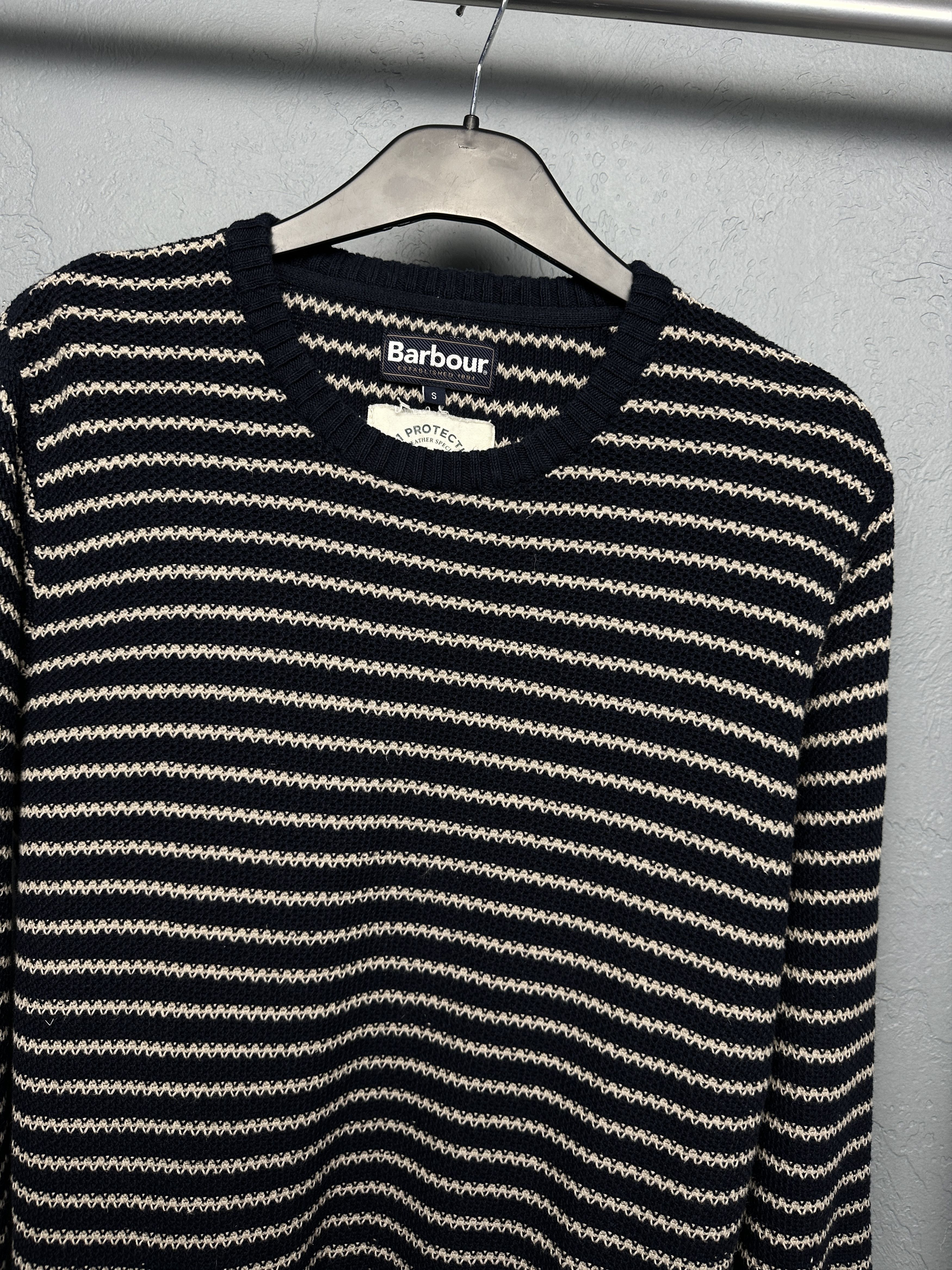 Barbour Barbour Greatcoat Mens Knit Cotton - Linen Sweater Size US S / EU 44-46 / 1 - 2 Thumbnail