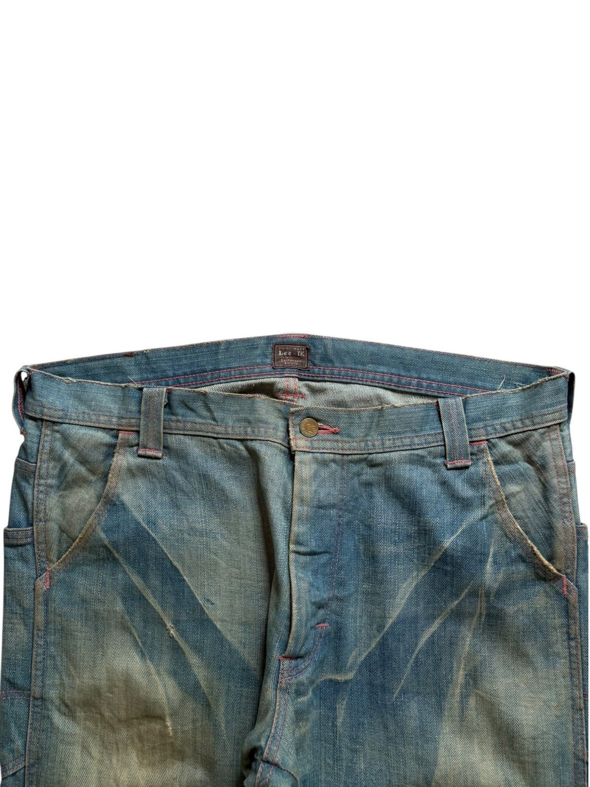 Lee × Takeo Kikuchi Vintage Japan Lee x Takeo Kikuchi Rusty Mud Wash Loose Jeans Size US 36 / EU 52 - 4 Thumbnail