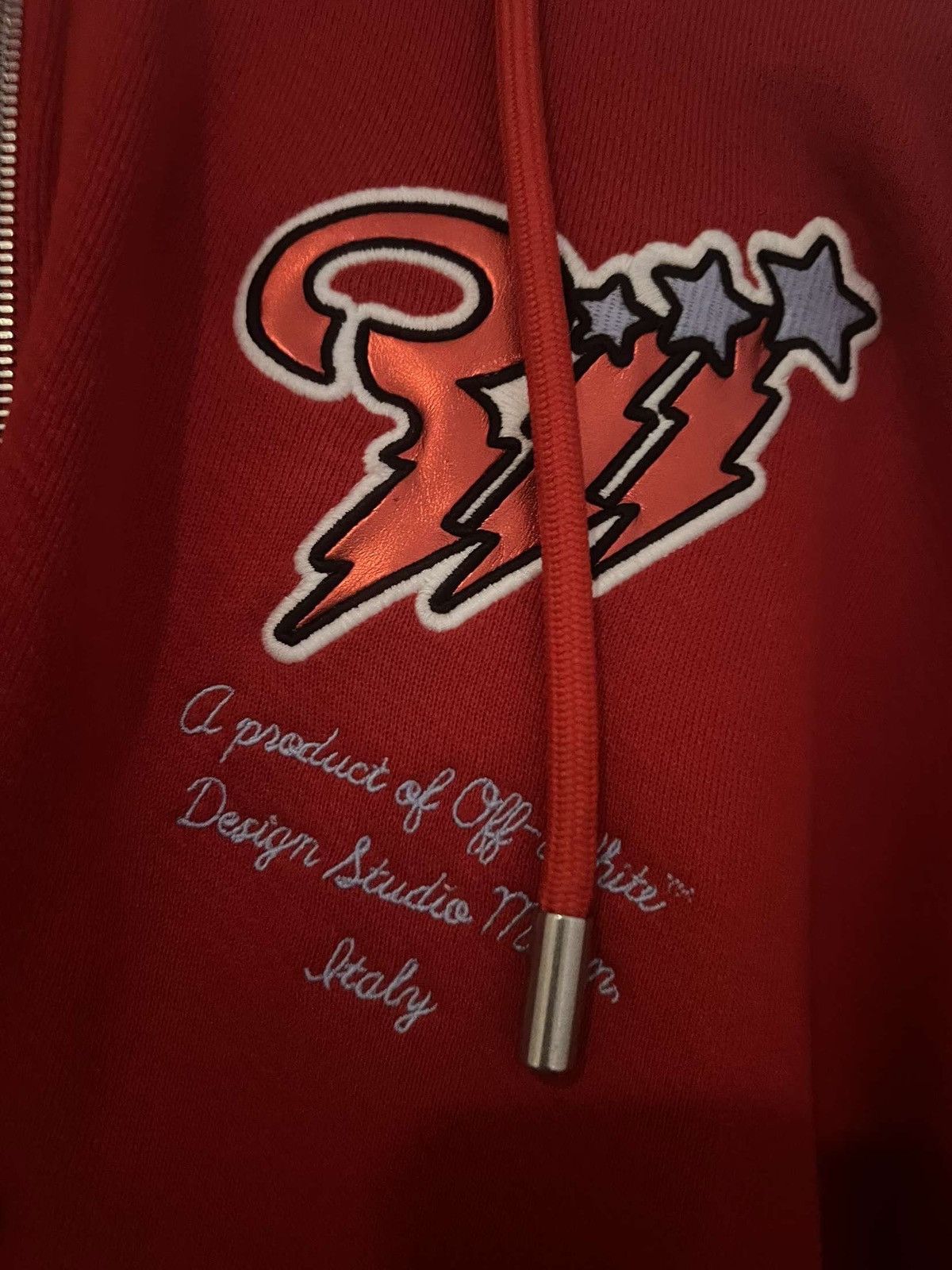 Off-White Off-White red scorpion patch hoodie Size US S / EU 44-46 / 1 - 4 Thumbnail