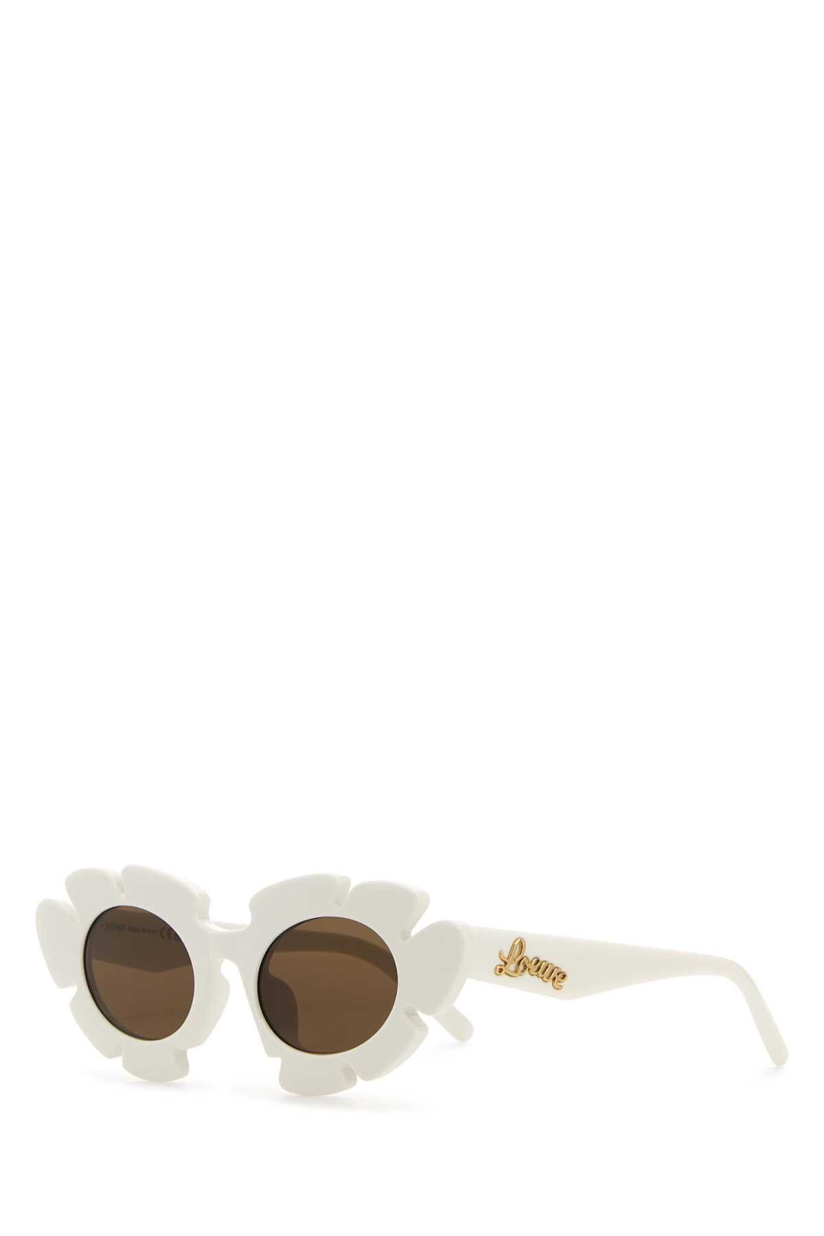 Loewe White Acetate Sunglasses Size ONE SIZE - 1 Thumbnail