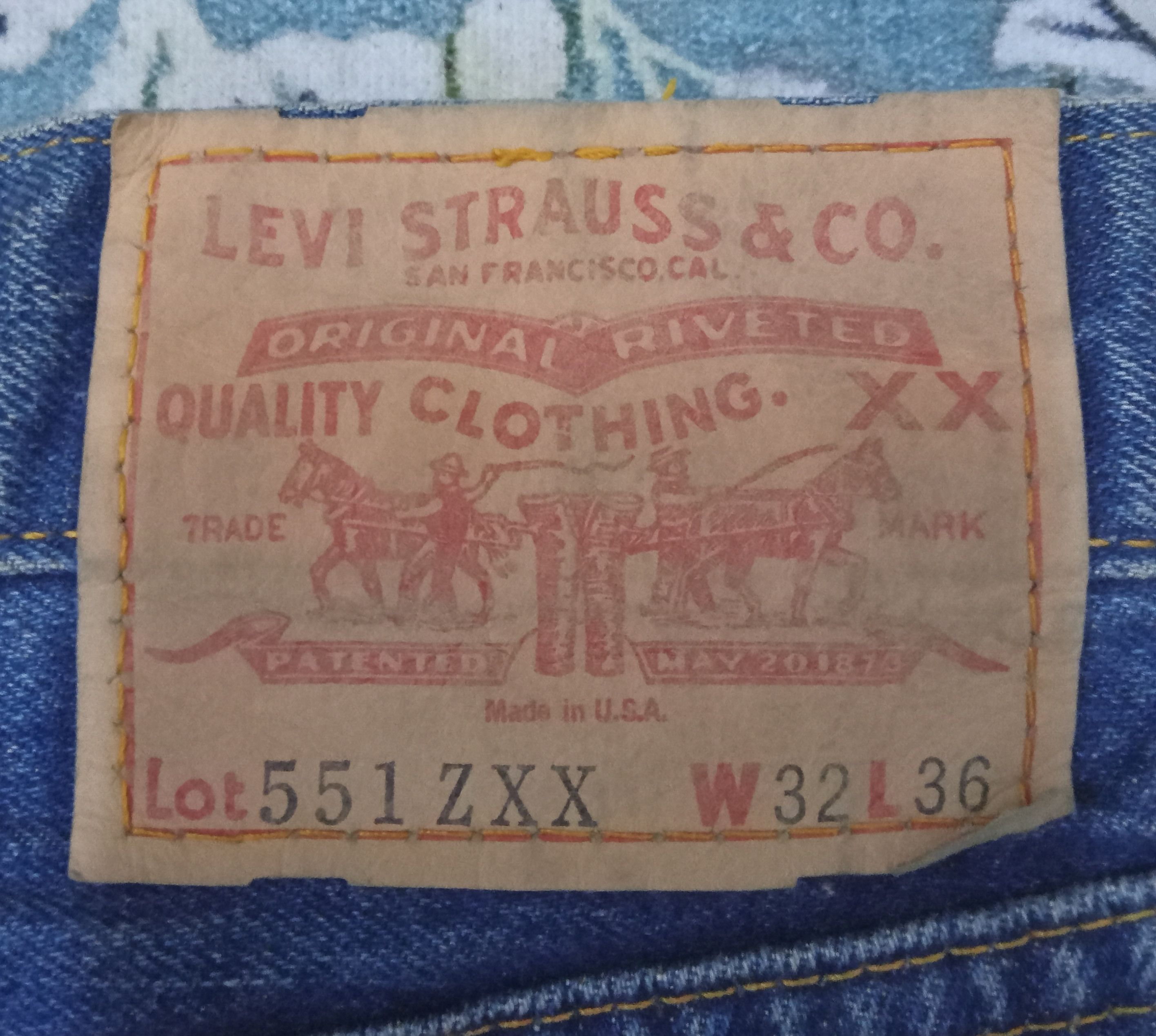 Levi's Vintage Clothing Levi's 551 ZXX Lvc Big E Selvedge Jeans Size US 32 / EU 48 - 3 Thumbnail