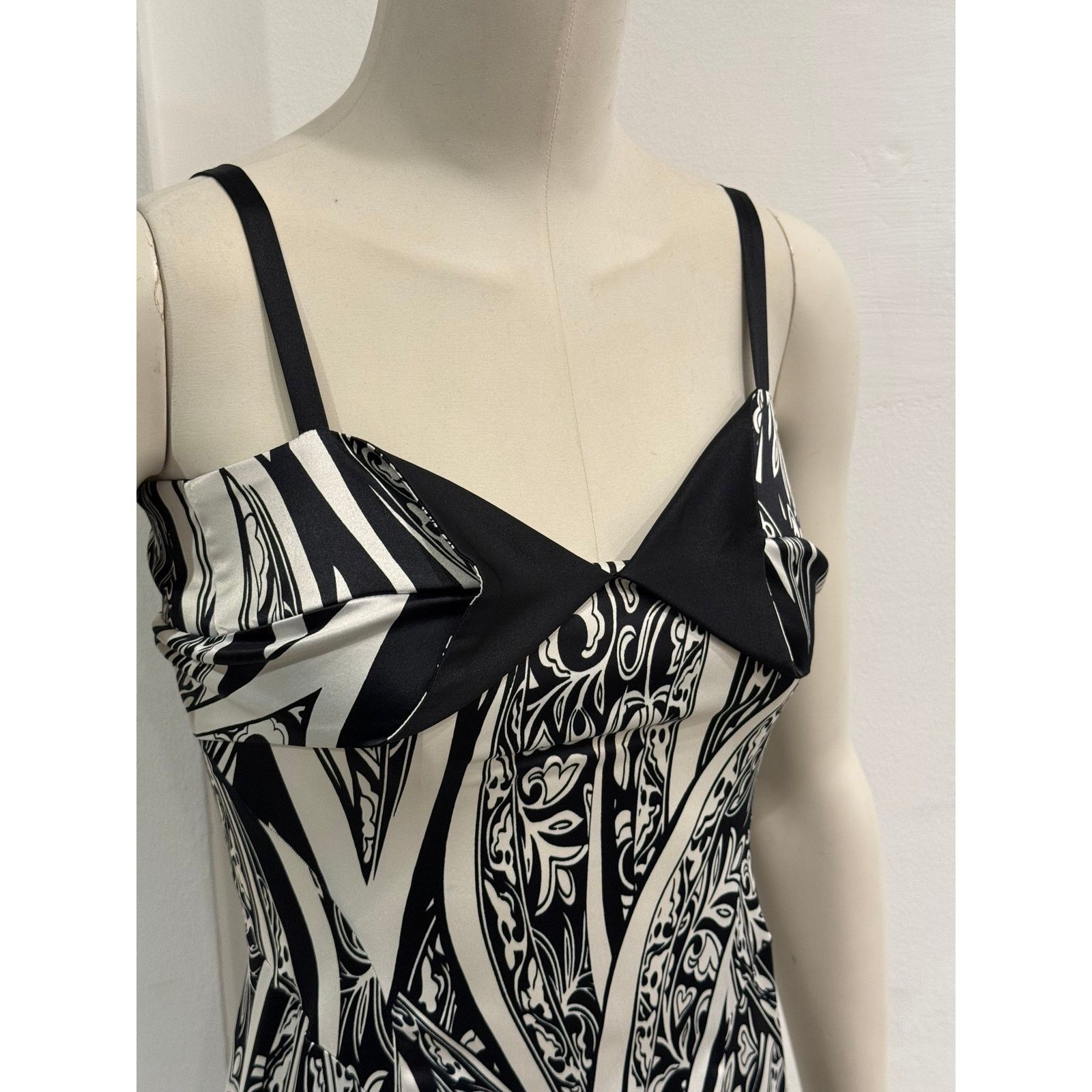 Roberto Cavalli 2000s Cavalli abstract floral print dress Size S / US 4 / IT 40 - 4 Thumbnail