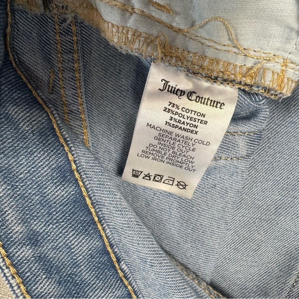 Juicy Couture NWT New Juicy Couture Low Rise Abbot Side Seam Logo Jeans S Size 31" - 6 Thumbnail