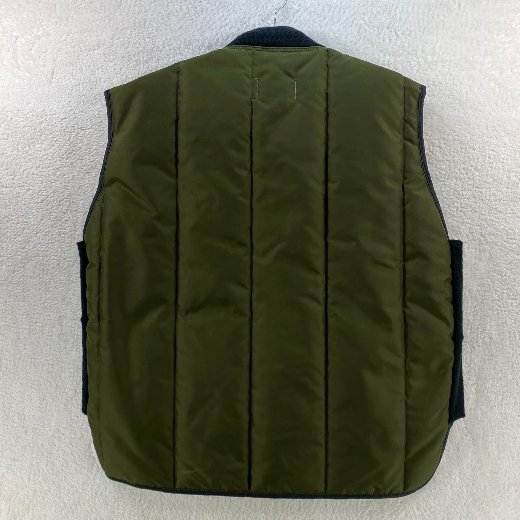 Refrigiwear VINTAGE RefrigiWear Vest Full Zip Nylon Insulated Quilted Men L Green Outdoor Workwear VTG - LOGO Pockets Lined Size US L / EU 52-54 / 3 - 2 Thumbnail