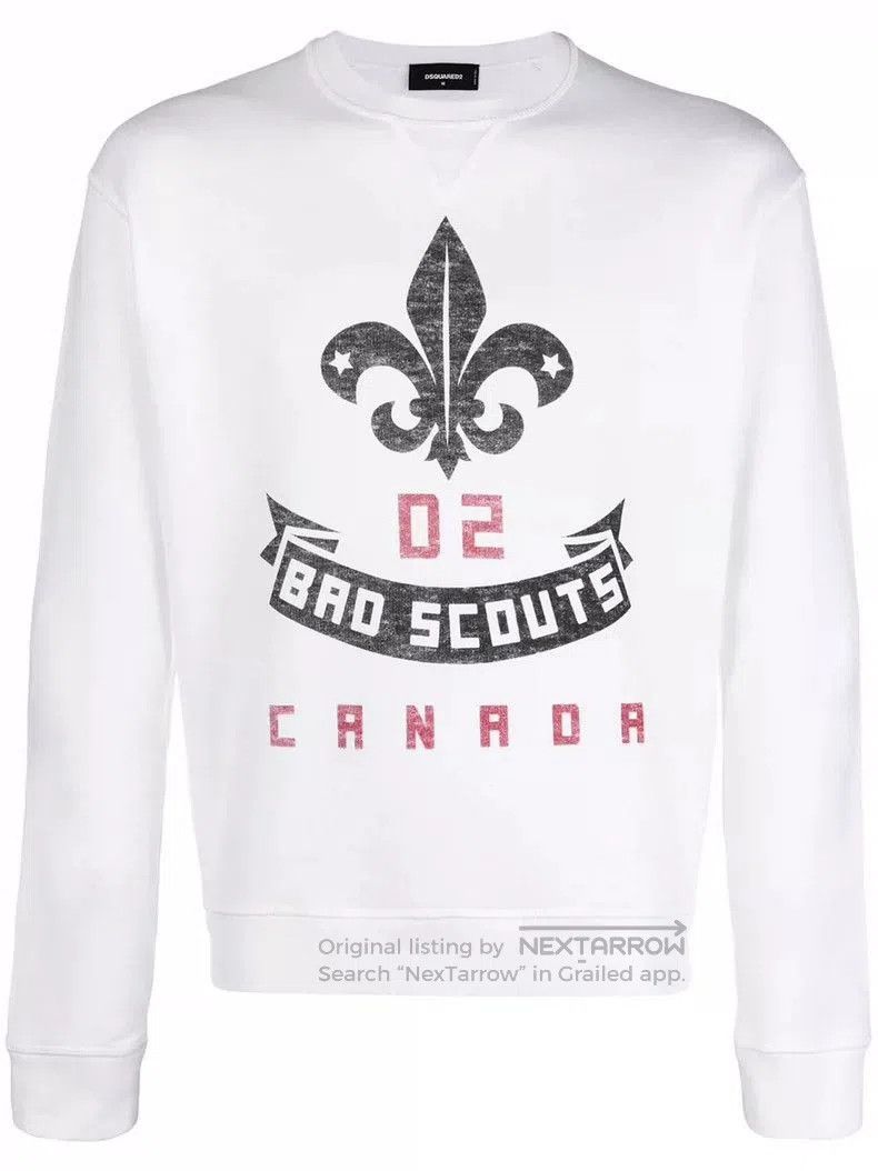 Dsquared2 Dsquared2 White Bad Scouts Sweatshirt. Size US M / EU 48-50 / 2 - 1 Thumbnail
