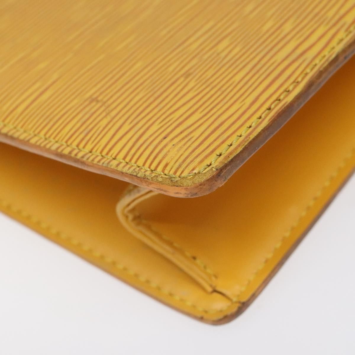 Louis Vuitton LOUIS VUITTON Epi Sac Plat Hand Bag Yellow M52079 Size ONE SIZE - 14 Thumbnail