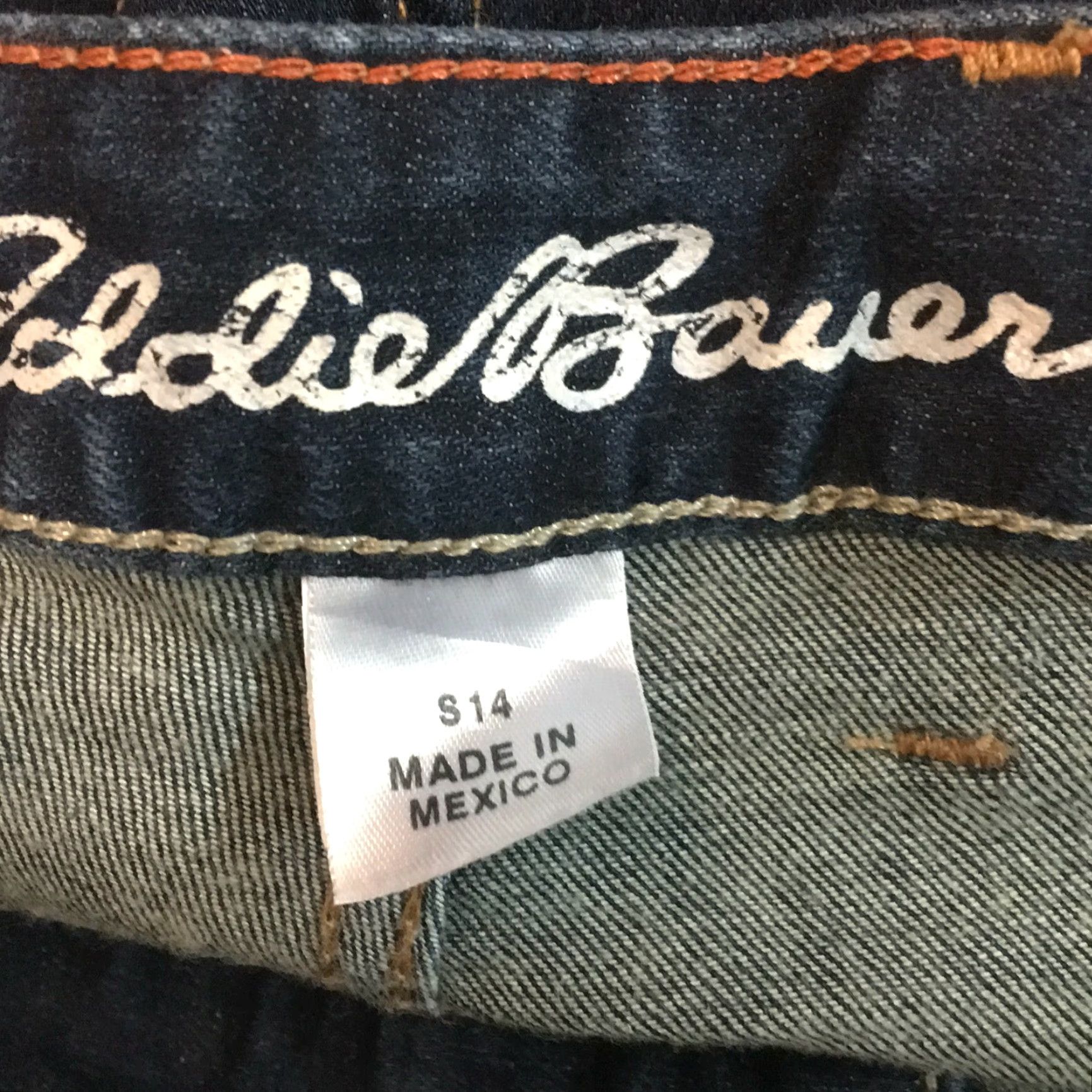 Eddie Bauer Eddie Bauer Jeans Womens Bootcut Denim Blue Size 14 Casual Flat Front Curvy Size 36" / US 14 / IT 50 - 7 Thumbnail