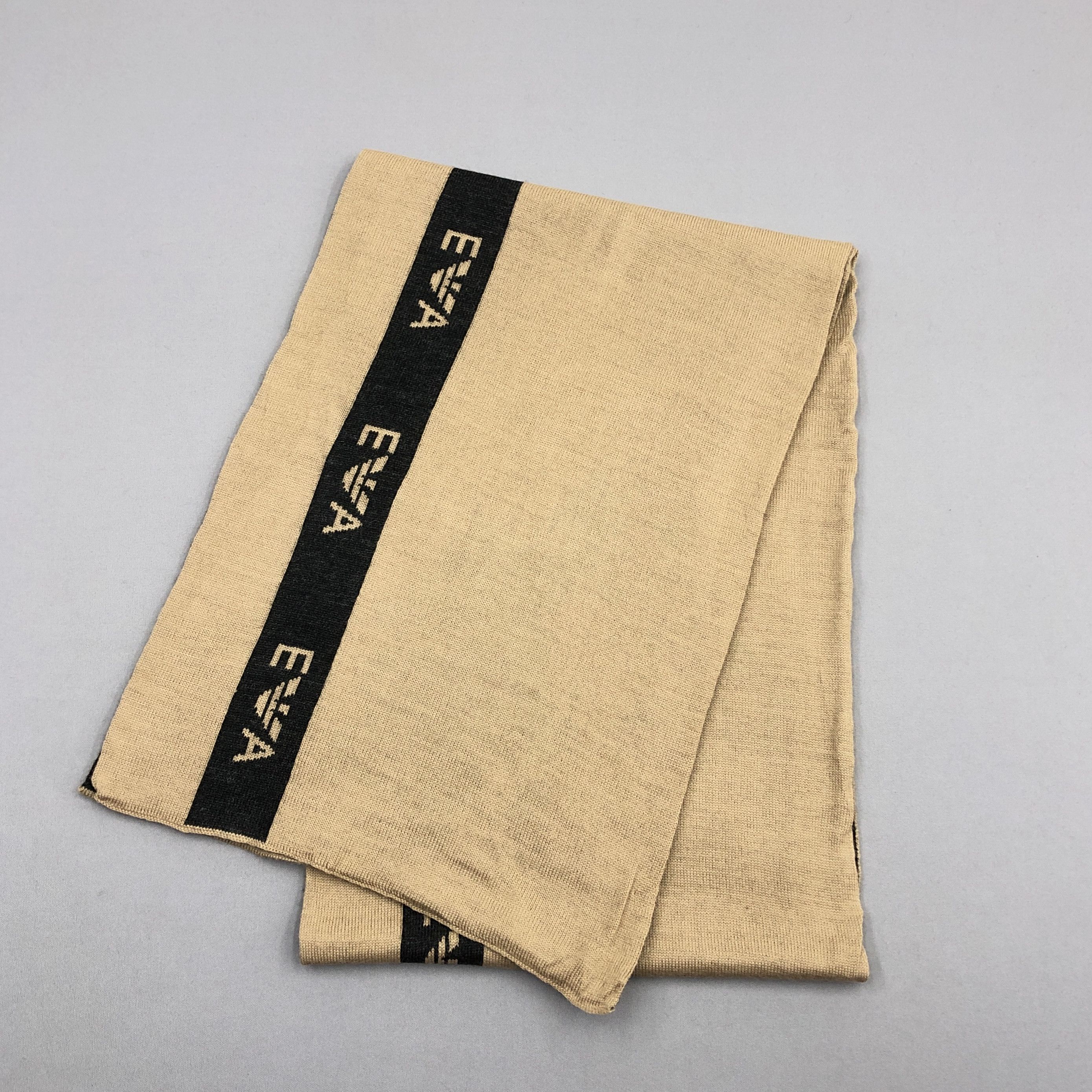 Emporio Armani Vintage Emporio Armani Scarf Muffler Knit Wool Scarves Size ONE SIZE - 2 Thumbnail