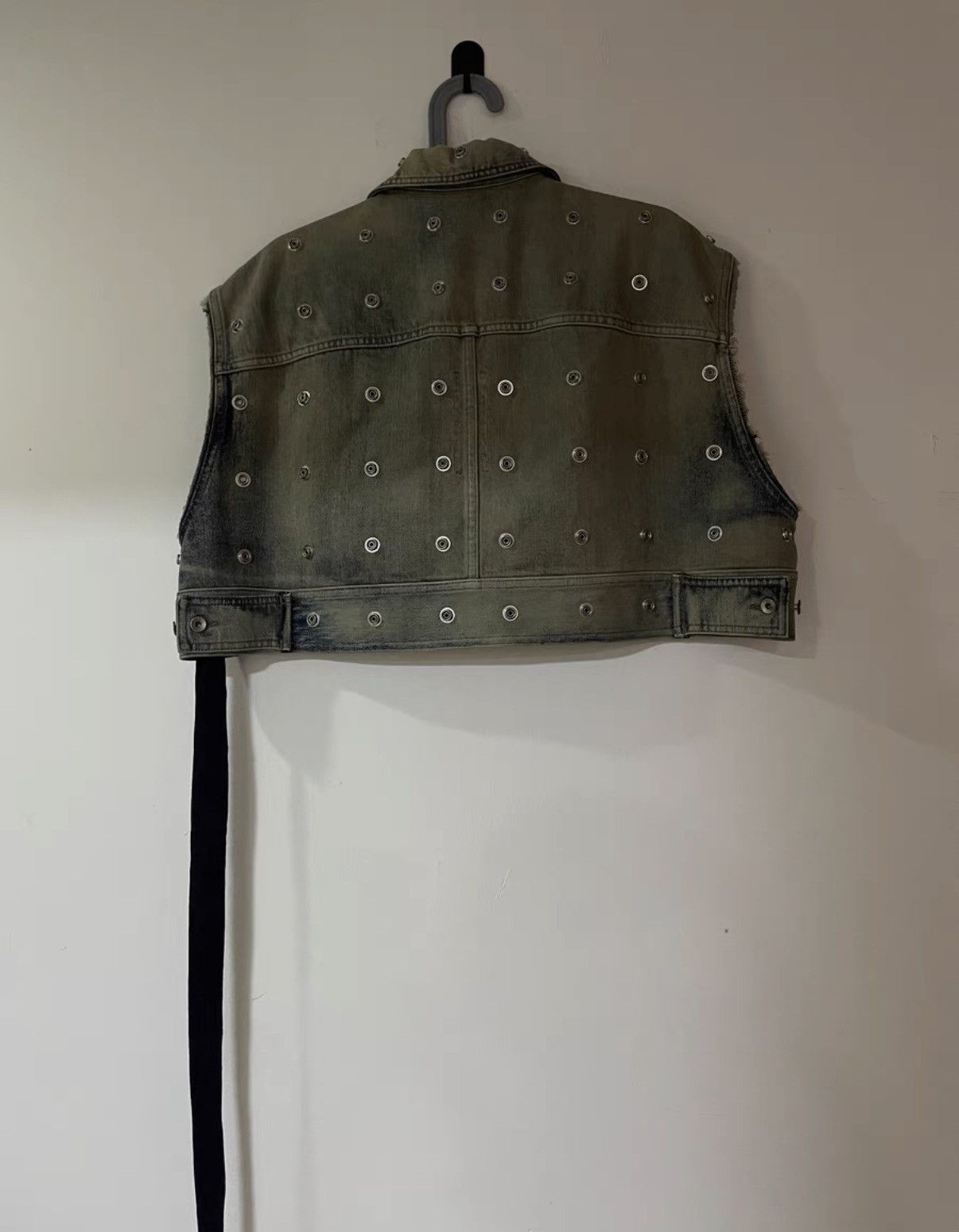 Rick Owens Rick Owens DRKSHDW Lido Studded Washed Ultra Cropped Vest Size US XS / EU 42 / 0 - 2 Thumbnail