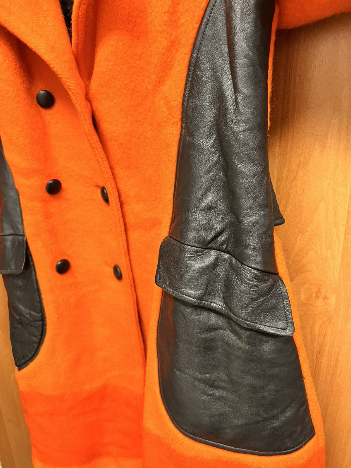 Hudsons Bay × Vintage Hudson’s Bay orange rare coat made in Canada 1940s 100% wool Size M / US 6-8 / IT 42-44 - 4 Thumbnail