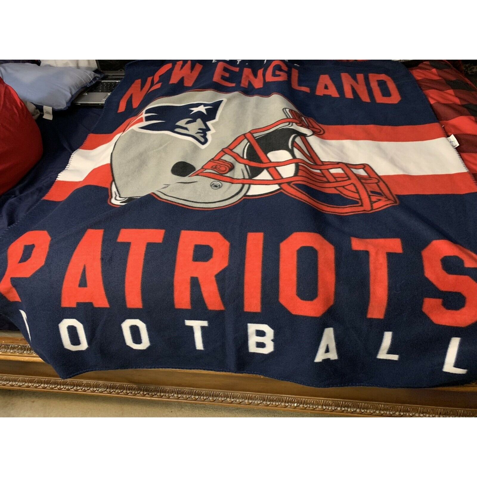Northwest Territory New England Patriots NFL Northwest 50"x60" Singular Soft Fle Size ONE SIZE - 3 Thumbnail