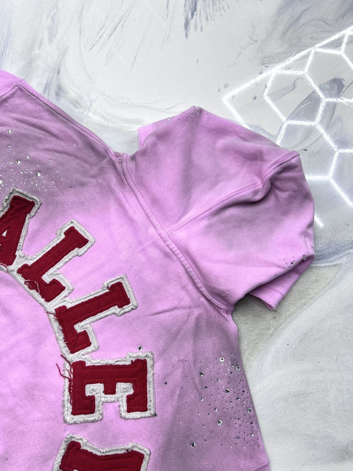 Vale Vale Pink Venus Crystal Cluster Zip Up Hoodie Size L Size US L / EU 52-54 / 3 - 17 Thumbnail