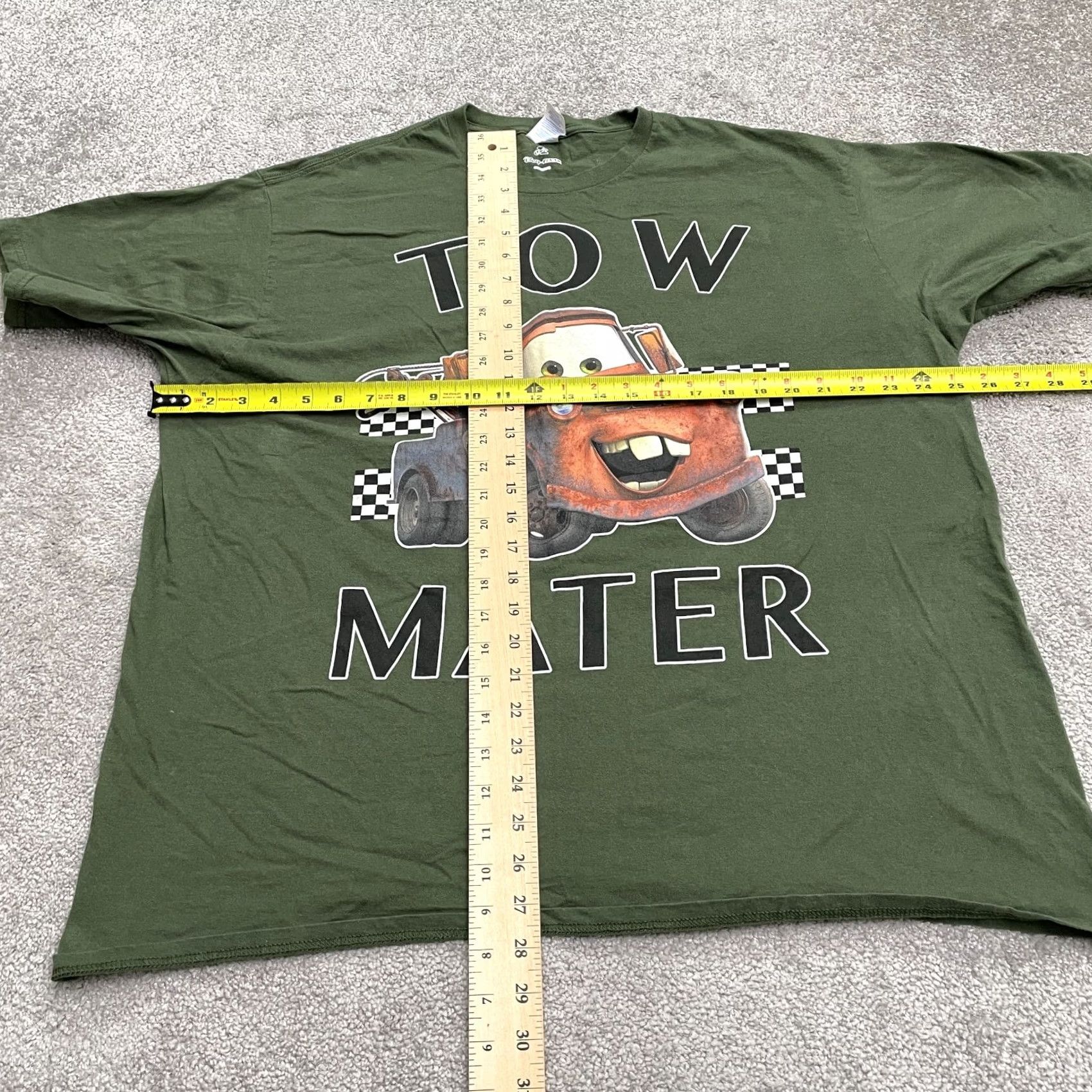 Port & Company Port & Company Disney Pixar Cars Tow Mater Graphic T-Shirt Mens 2XL Green Crew Size US XXL / EU 58 / 5 - 7 Thumbnail