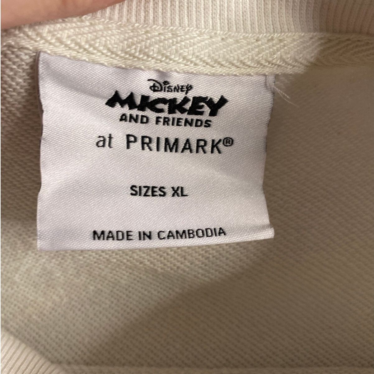 Disney Disney Mickey & Friends White Graphic Sweatshirt Primark XL Size XL / US 12-14 / IT 48-50 - 3 Thumbnail