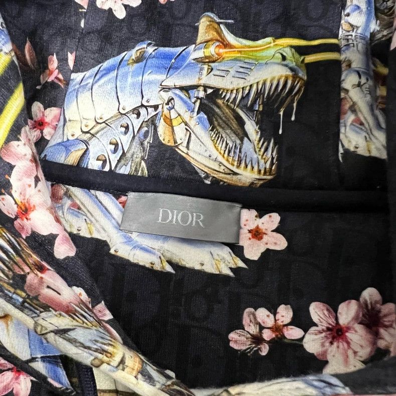 Dior Dior Kong Shanji Co-branded Tyrannosaurus Rex Hooded hoodie Size US S / EU 44-46 / 1 - 5 Thumbnail