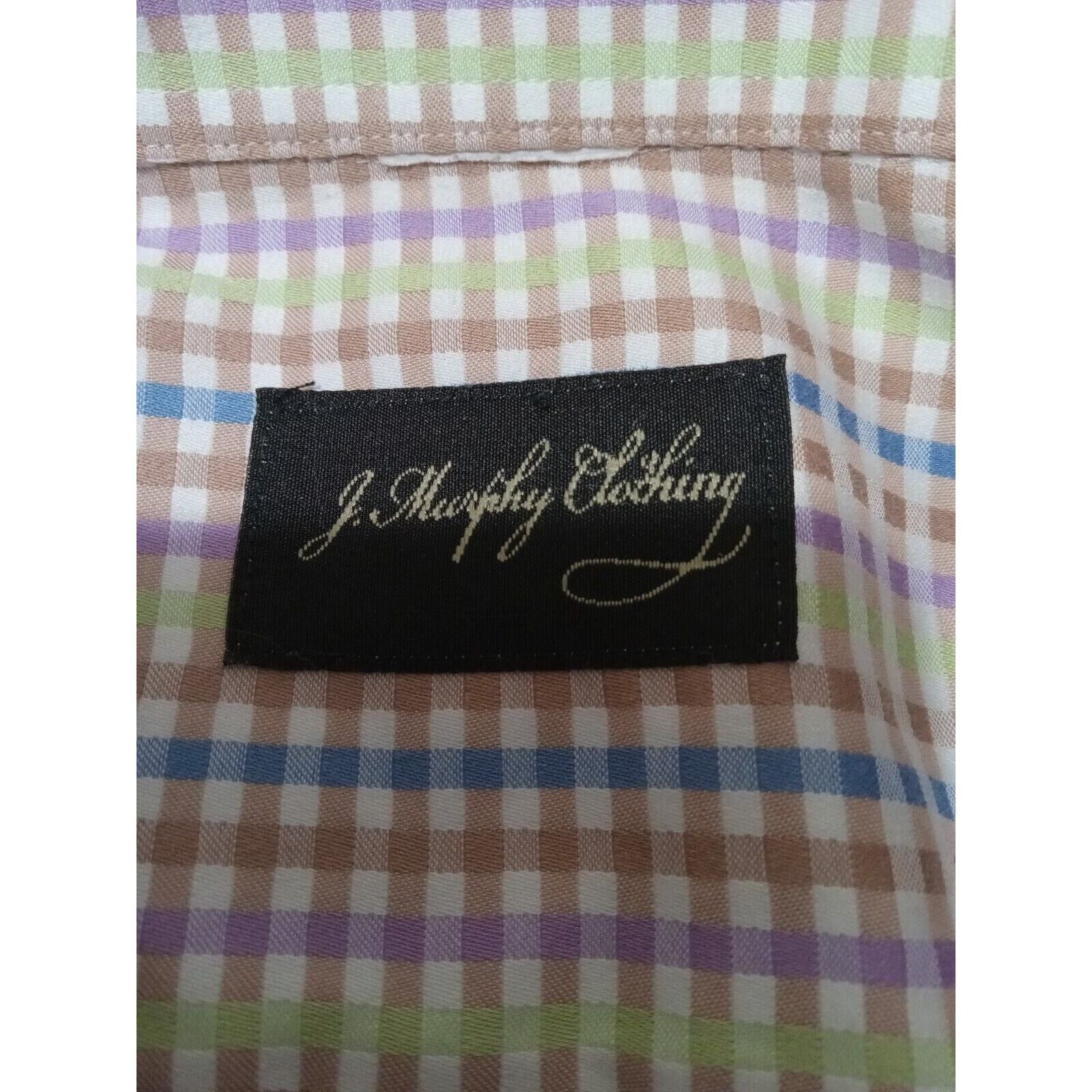 Johnston & Murphy Johnston & Murphy Shirt XL Todd Buckner Mens Button Up Plaid Size US XL / EU 56 / 4 - 4 Thumbnail