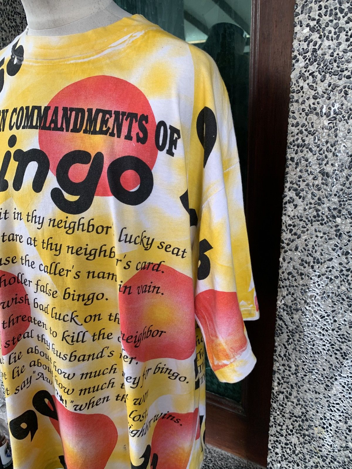 Vintage Vintage 90s Ten Commandments Bingo All Over Print T shirt Size US XL / EU 56 / 4 - 3 Thumbnail