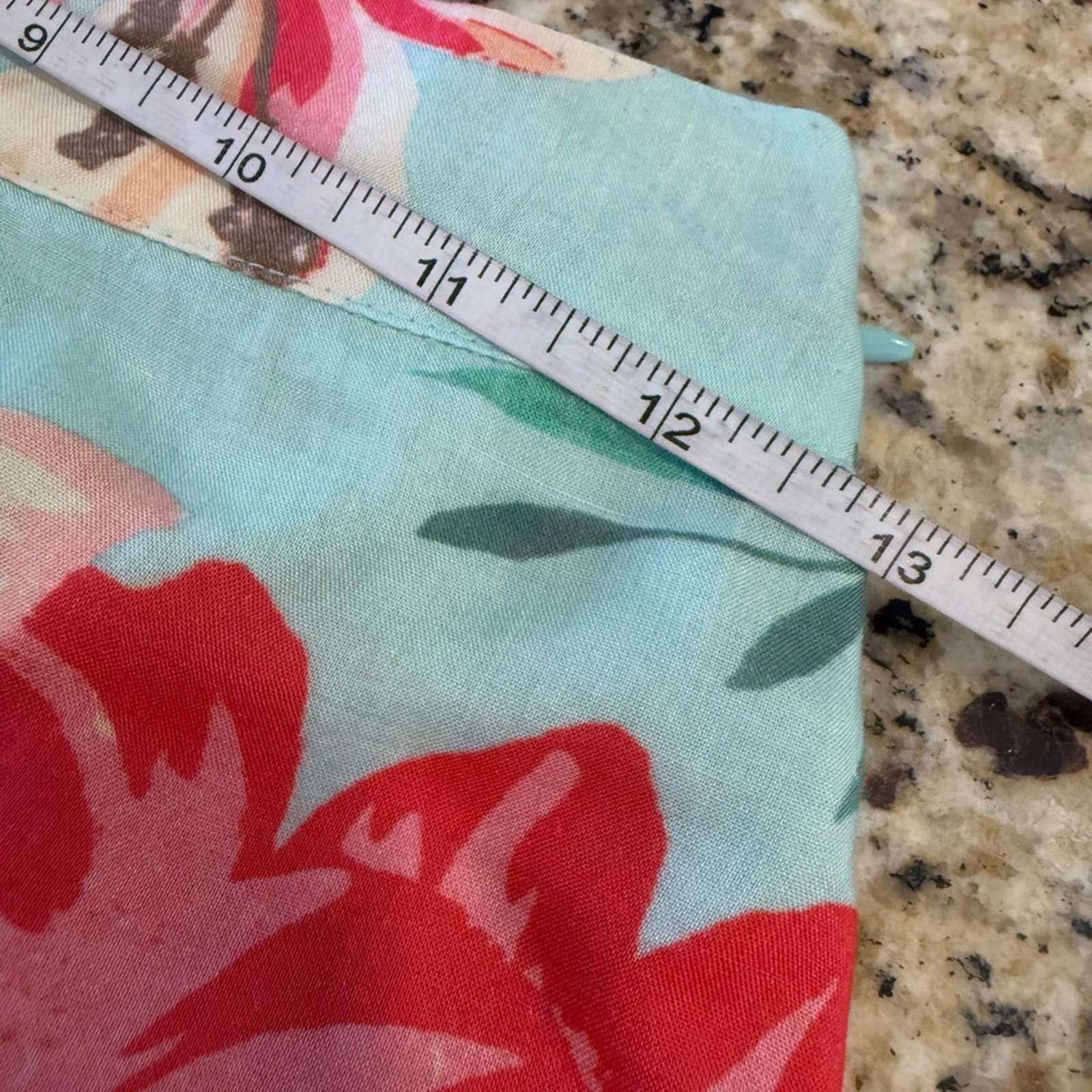 Other Privacy Please Mint Green tropical floral mini skirt SZ SM Size 28" / US 6 / IT 42 - 8 Thumbnail