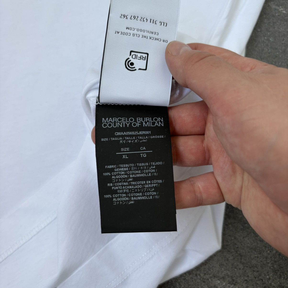 Marcelo Burlon Marcelo Burlon County of Milan Icon Wings basic t-shirt Size US XL / EU 56 / 4 - 9 Thumbnail