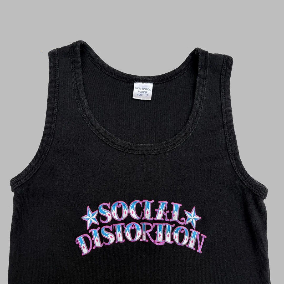 Band Tees Social Distortion 1990 90s Vintage Band Tour Girl Tank Top Size S / US 4 / IT 40 - 2 Thumbnail