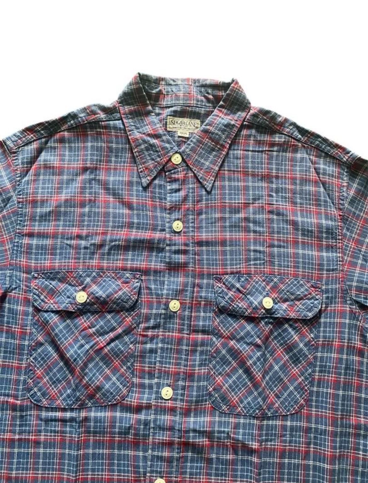 Japanese Brand × Sugar Cane × Toyo Enterprises Sugarcane Flannel Longsleeve Shirt Size US M / EU 48-50 / 2 - 2 Thumbnail