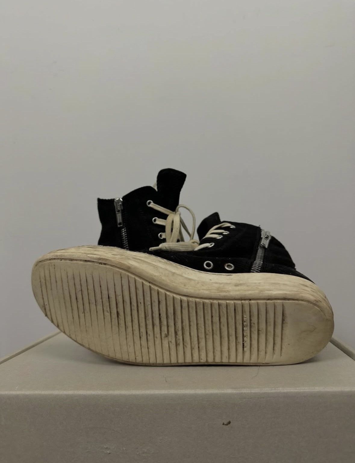 Rick Owens Drkshdw DRKSHDW Corduroy Vegan Ramones Size US 8 / EU 41 - 7 Thumbnail