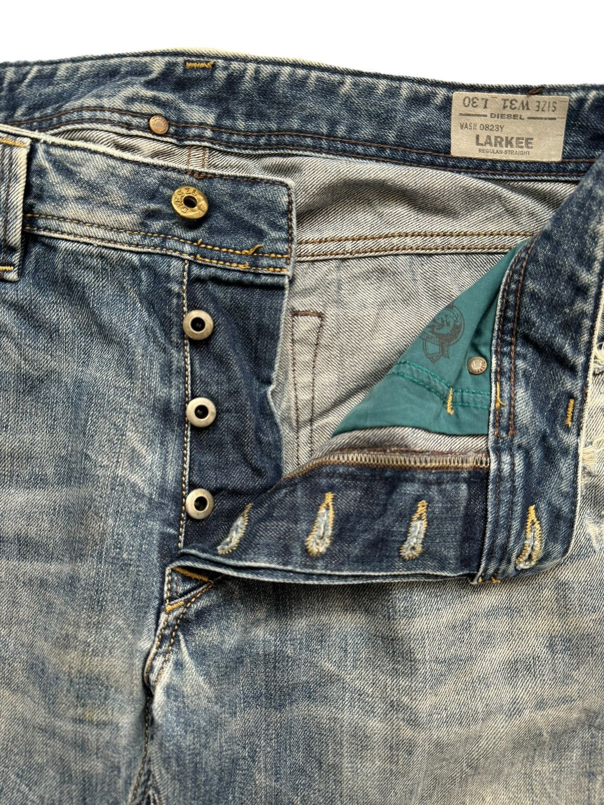 Diesel Vintage Diesel Industry Distressd Clawmark Jeans Size US 34 / EU 50 - 6 Thumbnail