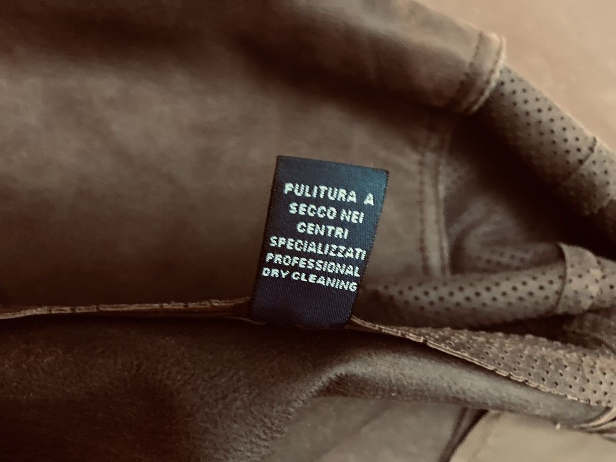 Malo Malo 🇮🇹 Mocha French Calfskin Pinhole Front Bomber 48 NWT Size US M / EU 48-50 / 2 - 15 Thumbnail