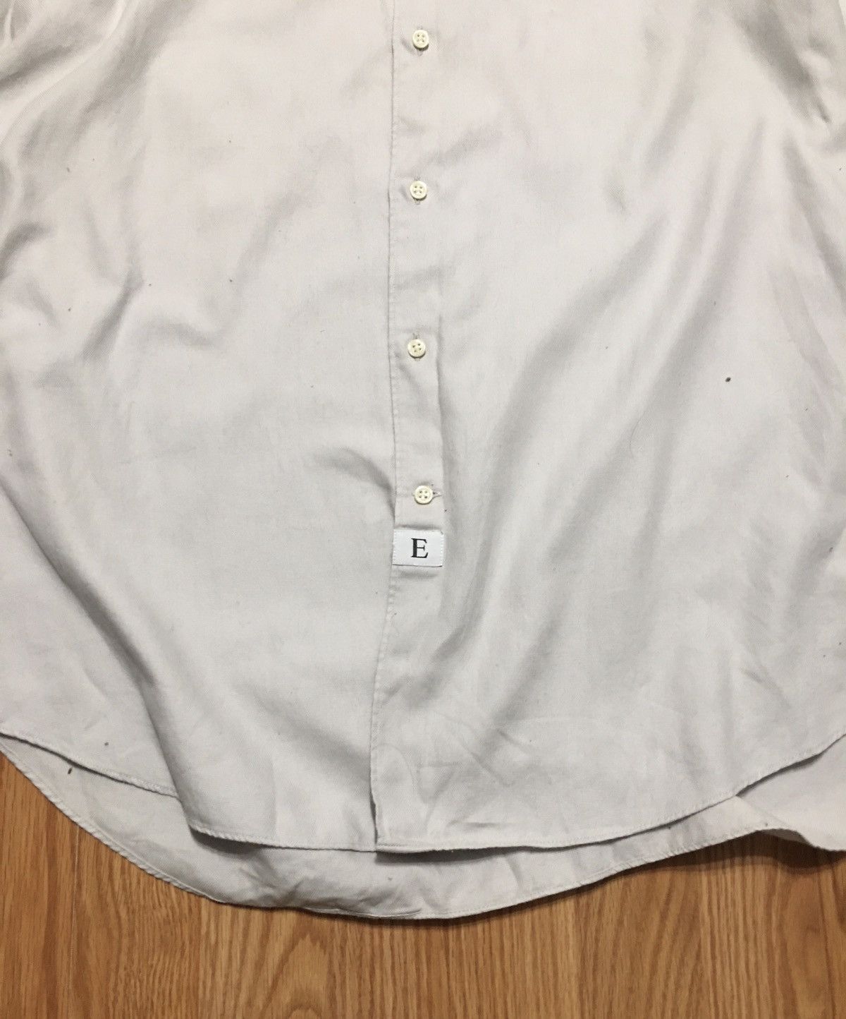 Emmett EMMETT London Light Grey Cotton Classic Men Shirt Size L Size US L / EU 52-54 / 3 - 2 Thumbnail
