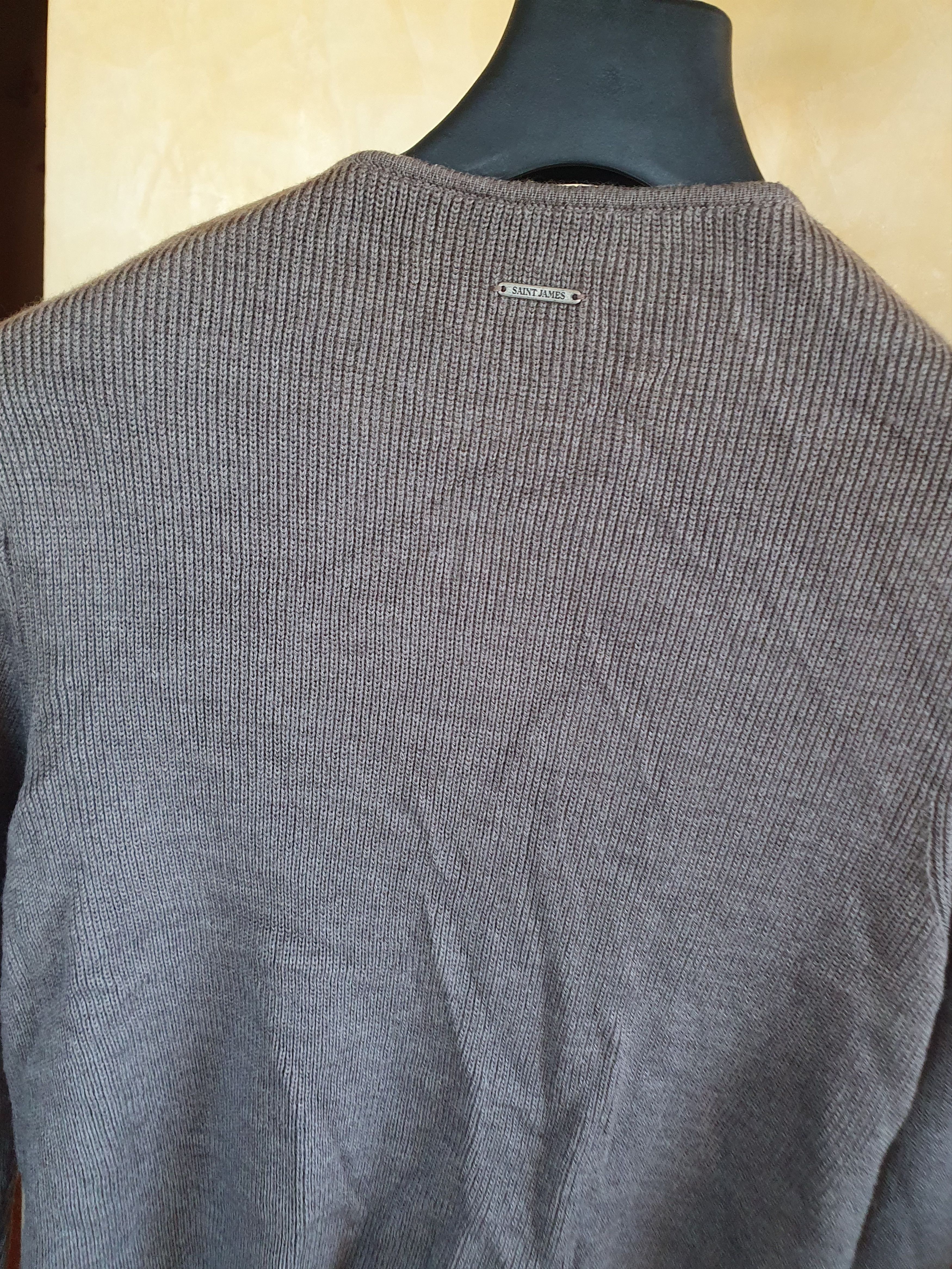 Saint James Saint James Women's Wool Cardigan Four Button sz 14 Size XL / US 12-14 / IT 48-50 - 13 Thumbnail