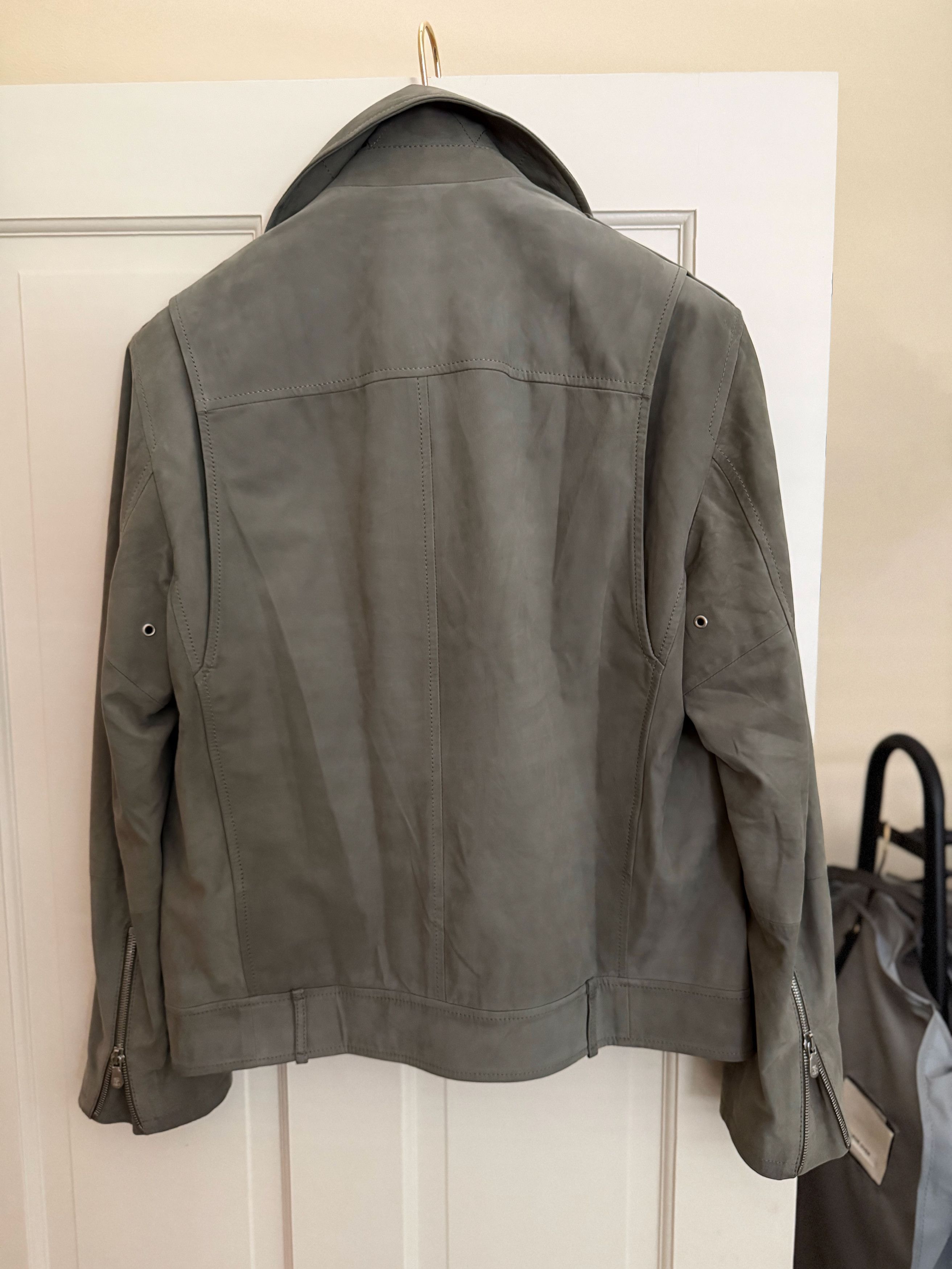 Brunello Cucinelli Fits 48-50, Effortless Cool $8,700 CUCINELLI Sage Biker Size US XS / EU 42 / 0 - 19 Thumbnail