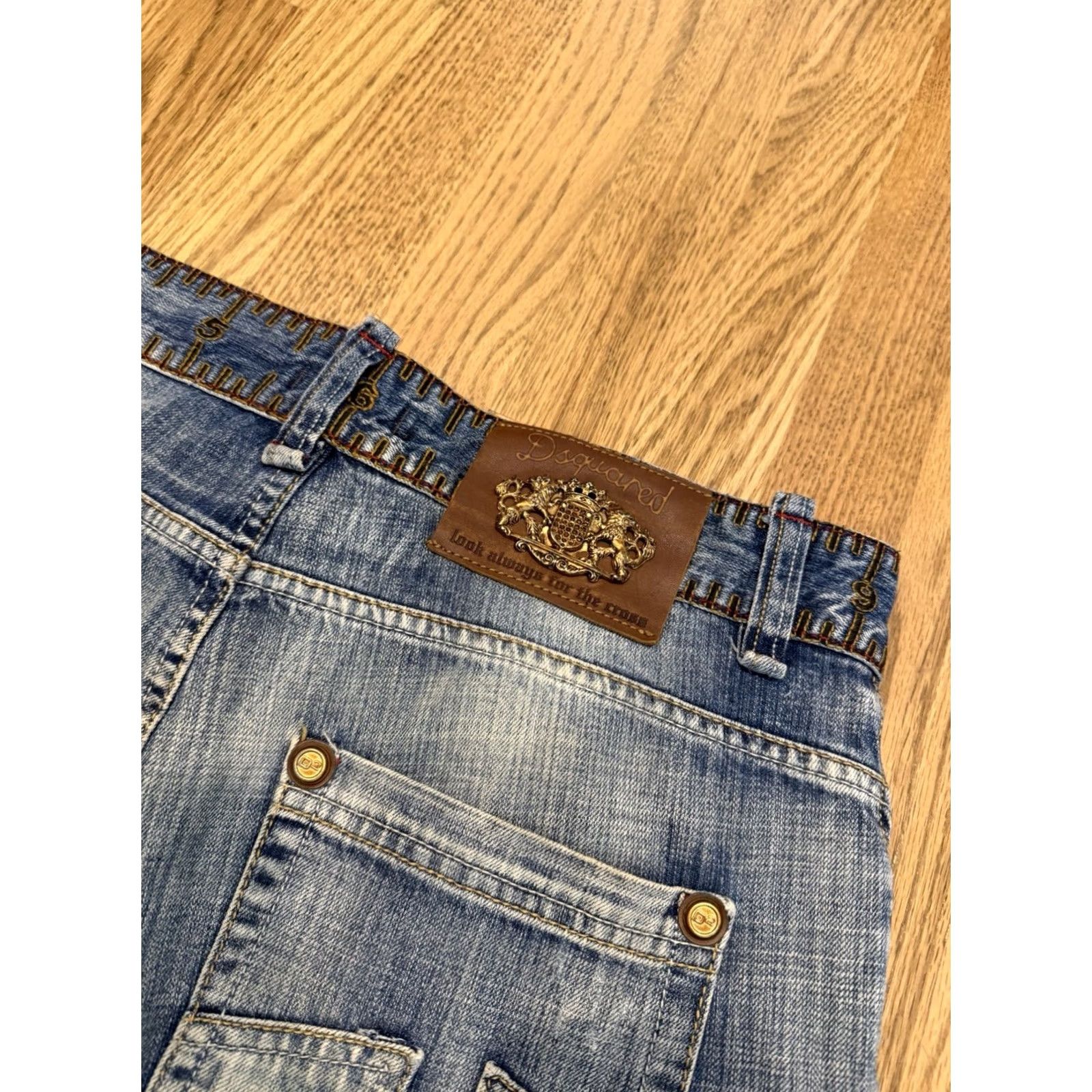 Dsquared2 Dsquared2 Denim Jeans Mens 32 Regular 28 Inseam Blue Distressed Italy 5-Pocket Logo Size US 32 / EU 48 - 3 Thumbnail