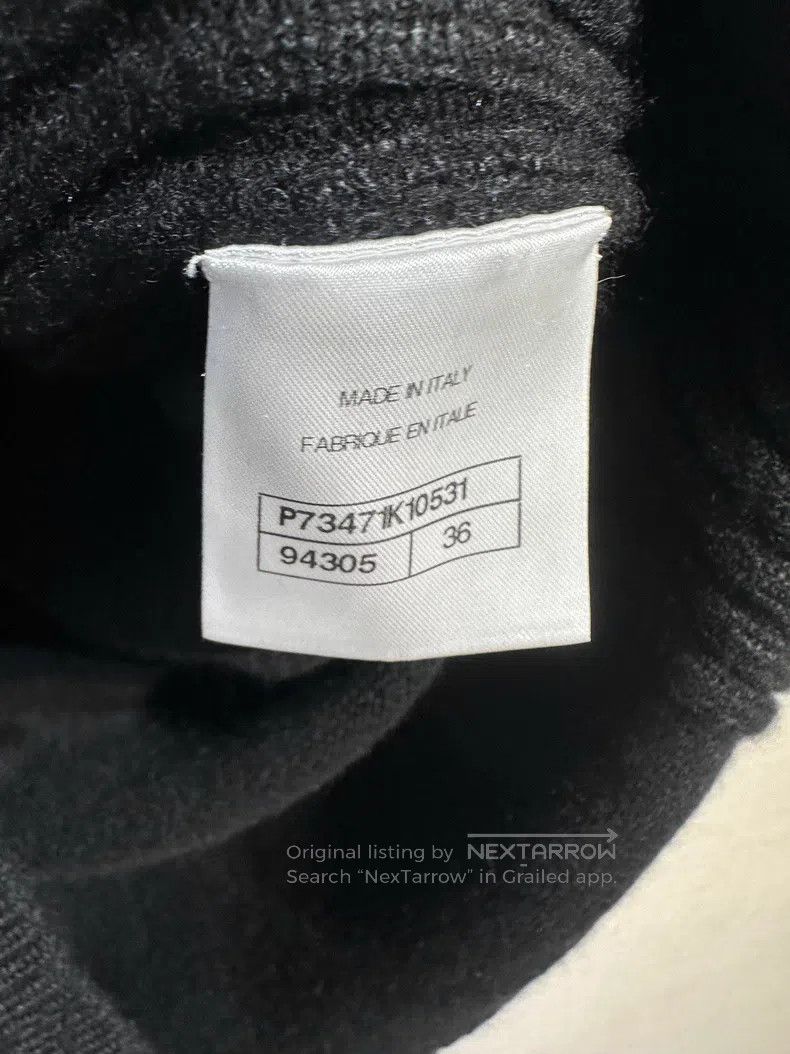 Chanel Chanel Black cashmere knitted logo chain decorative cardig Size XS / US 0-2 / IT 36-38 - 4 Thumbnail