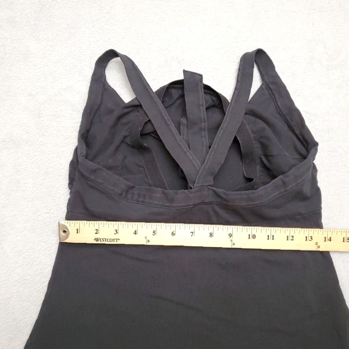 Patagonia Patagonia Womens Medium Black Sun Dress Organic Cotton Stretch Jersey Knit Dress Sun Dress Casual Sundress A-Line Knee Length Sleeveless Solid Womens Size M / US 6-8 / IT 42-44 - 5 Thumbnail