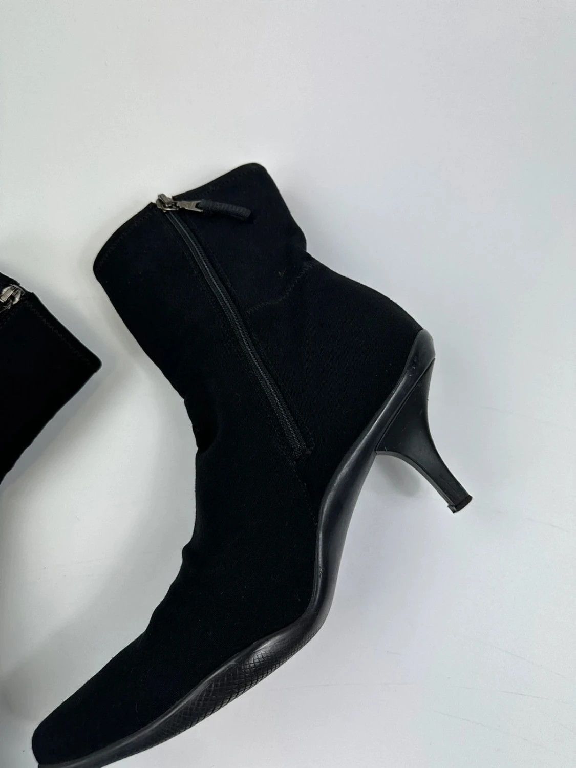 Prada Prada Sport Neoprene Boots Bottines Black bout pointu Size US 7.5 / IT 37.5 - 6 Thumbnail