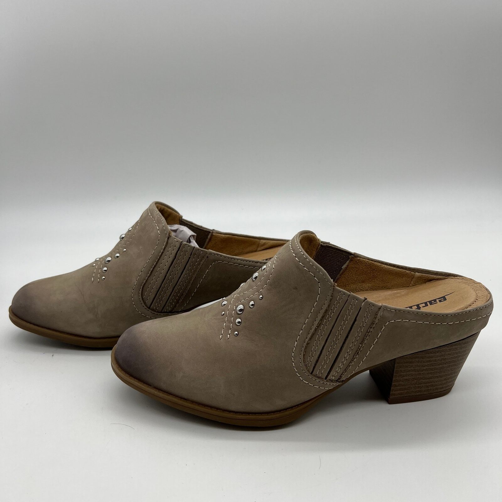 SKECHERS Earth Women's Size 9D Taupe Mules Nubuck Western Detailed Size US 9 / IT 39 - 6 Thumbnail