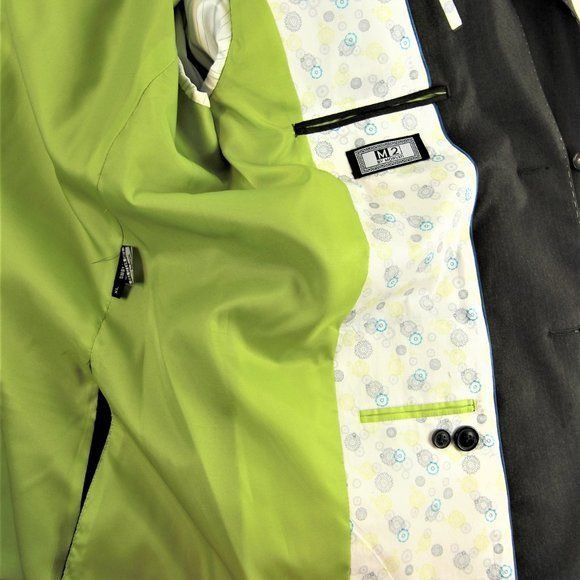 Other M2 Morvati Men's Italian Designer Custom Suit Jacket Size 44 Size US L / EU 52-54 / 3 - 4 Thumbnail