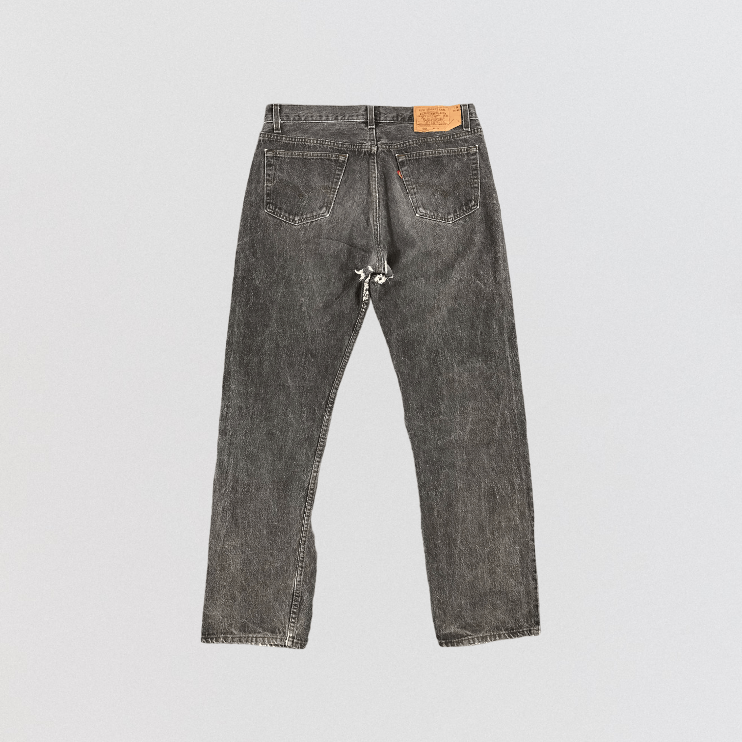 Levi's × Vintage Vintage 90s Distress Levis 501 Jeans-JM1570 Size US 35 - 2 Thumbnail
