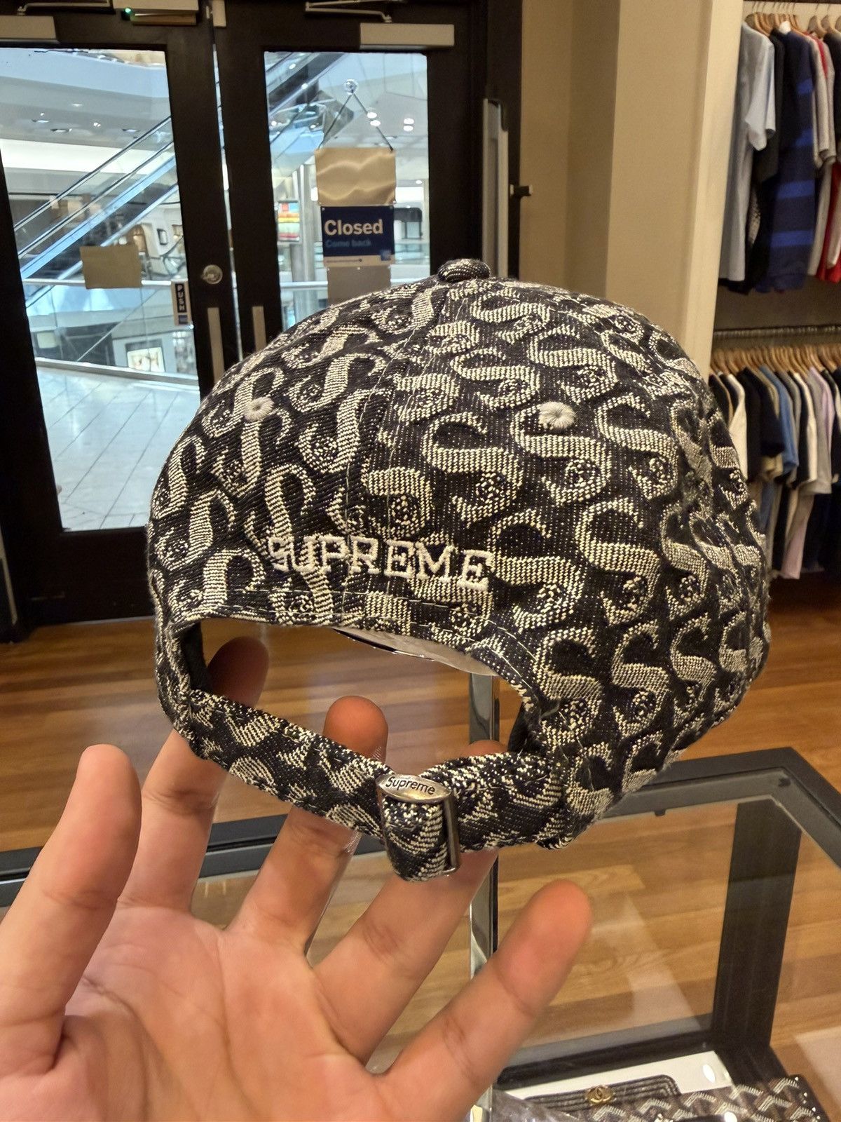 Supreme Supreme 6-Panel Monogram Denim Hat Size ONE SIZE - 2 Thumbnail