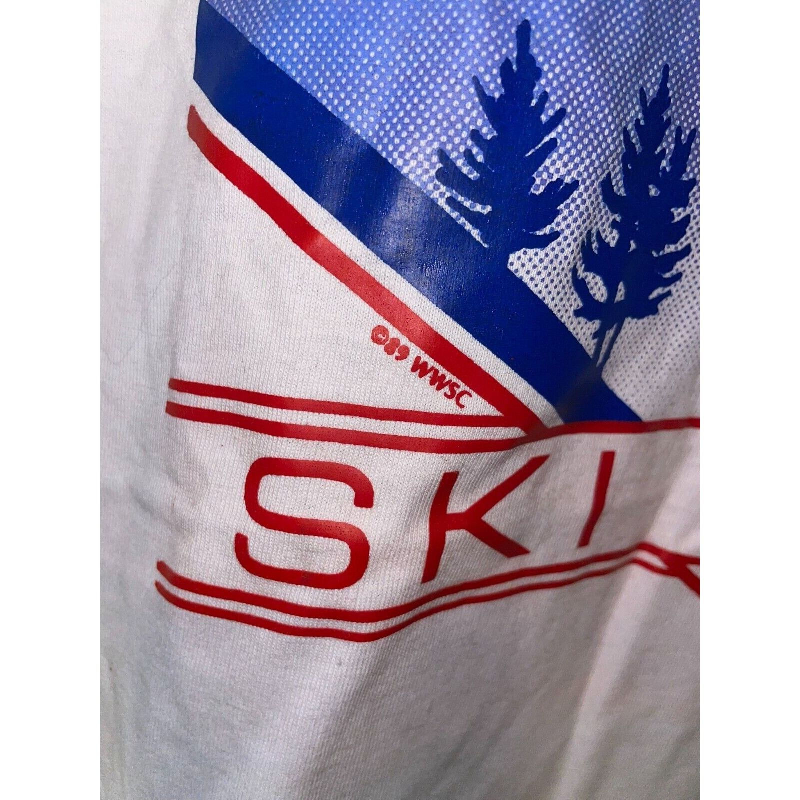 Jerzees Vintage Utah Shirt Skiing Nature Mountain Graphic White Tee Size US M / EU 48-50 / 2 - 5 Thumbnail