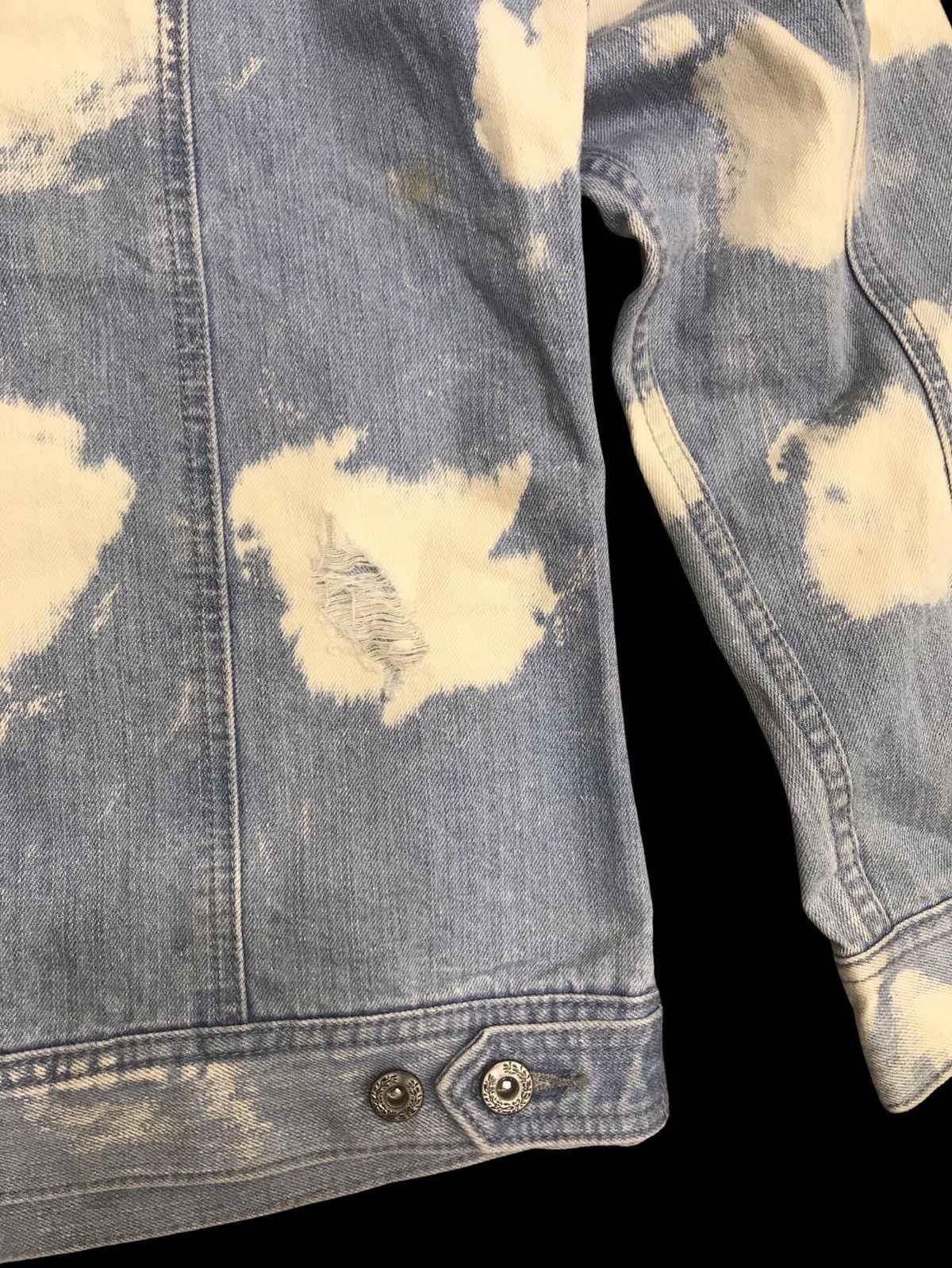 Japanese Brand 💥DENIM ART💥CavariA Rare Bleached Japan Trucker Denim F229 Size US XL / EU 56 / 4 - 14 Thumbnail