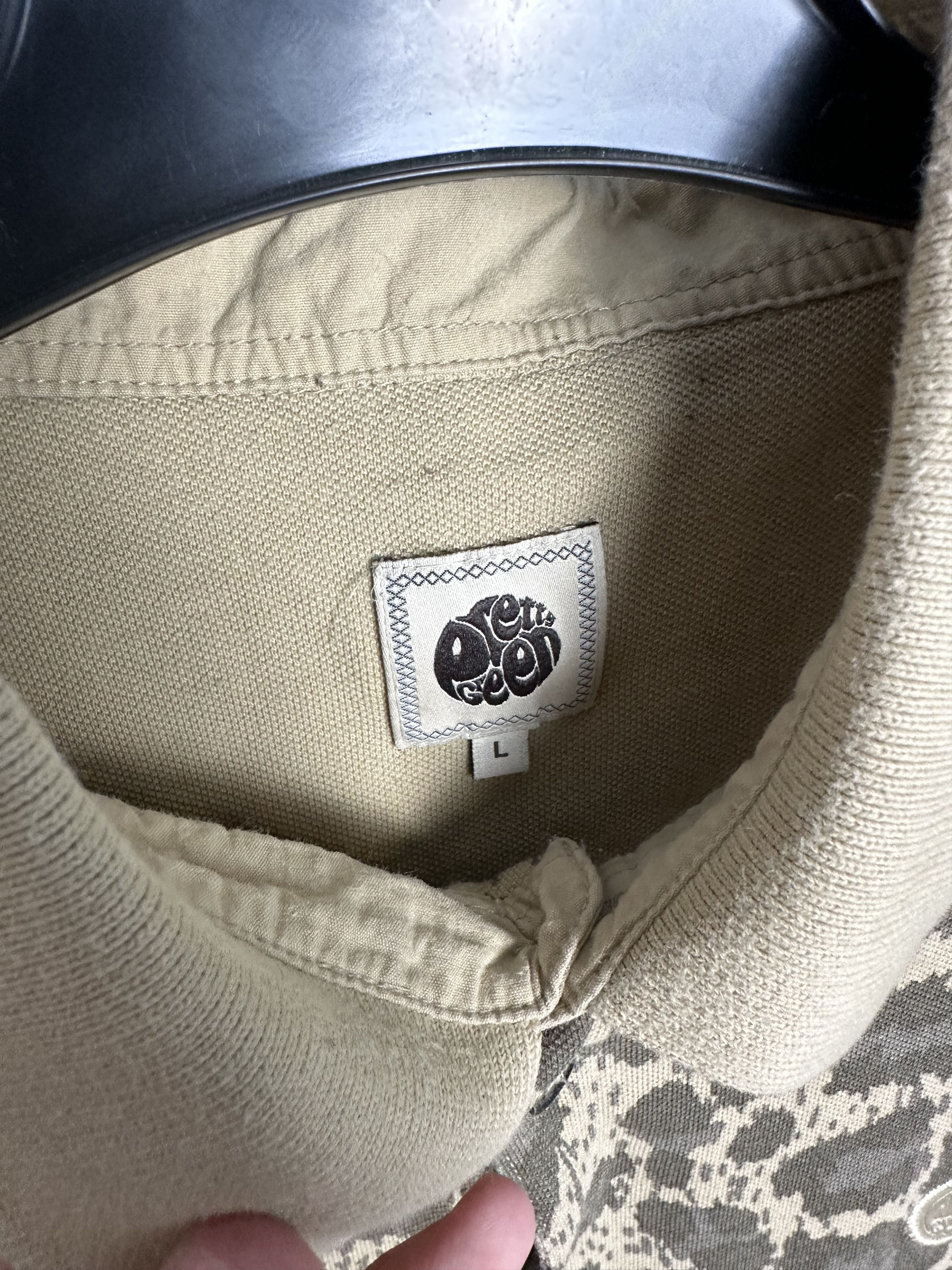 Pretty Green Pretty Green Mens Patterned Polo Shirt Size US L / EU 52-54 / 3 - 4 Thumbnail