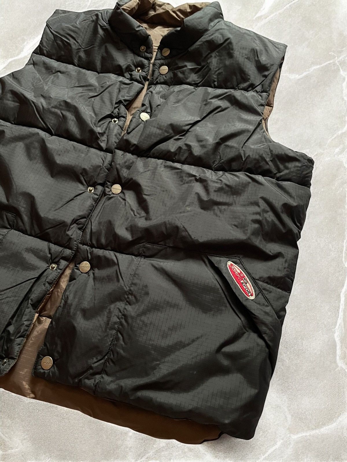 Other × Vintage VINTAGE TWO SIDED PUFFER DOWN VEST BUTTONS NYLON Y2k avant Size US L / EU 52-54 / 3 - 5 Thumbnail