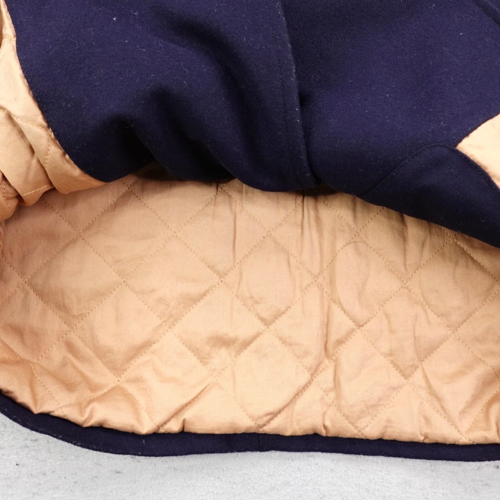 J.Crew J Crew Jacket Men Large Navy Blue Wool Blend Peacoat Quilt Lined Double Breasted Size US L / EU 52-54 / 3 - 5 Thumbnail