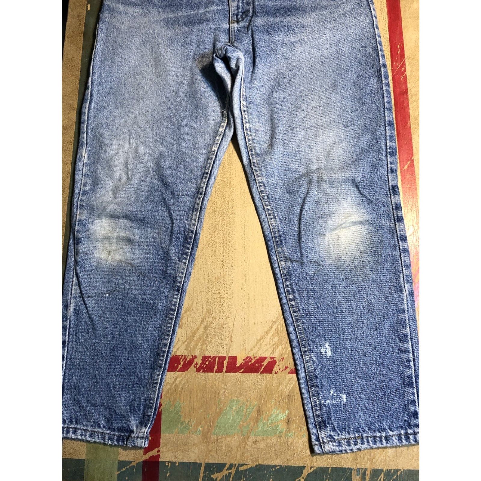 Lee VINTAGE Lee Jeans Womens 12 Petite Blue Denim Tapered High Rise Mom Ladies 80s 90s USA Womens Size 28" / US 6 / IT 42 - 5 Thumbnail