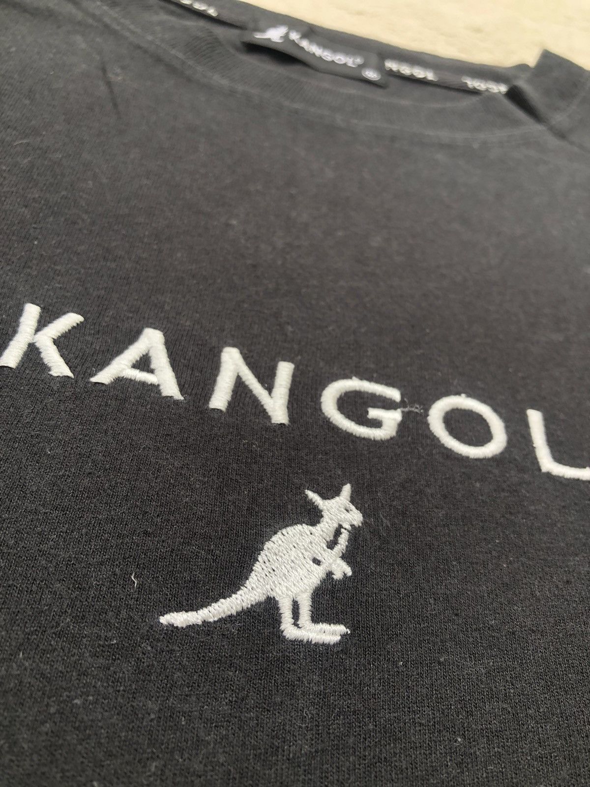 Kangol × Vintage Vintage Kangol Big Logo Embroidered T Shirt Size US XL / EU 56 / 4 - 3 Thumbnail