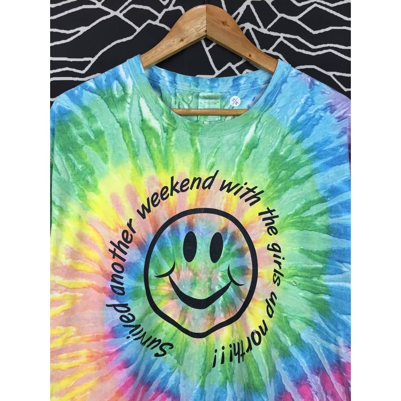 Vintage Survived Another Weekend With The Girls Up North Tie Dye Tee Size US L / EU 52-54 / 3 - 3 Thumbnail
